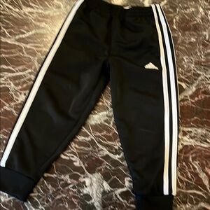 Adidas Black and White Jogger Sweatpants